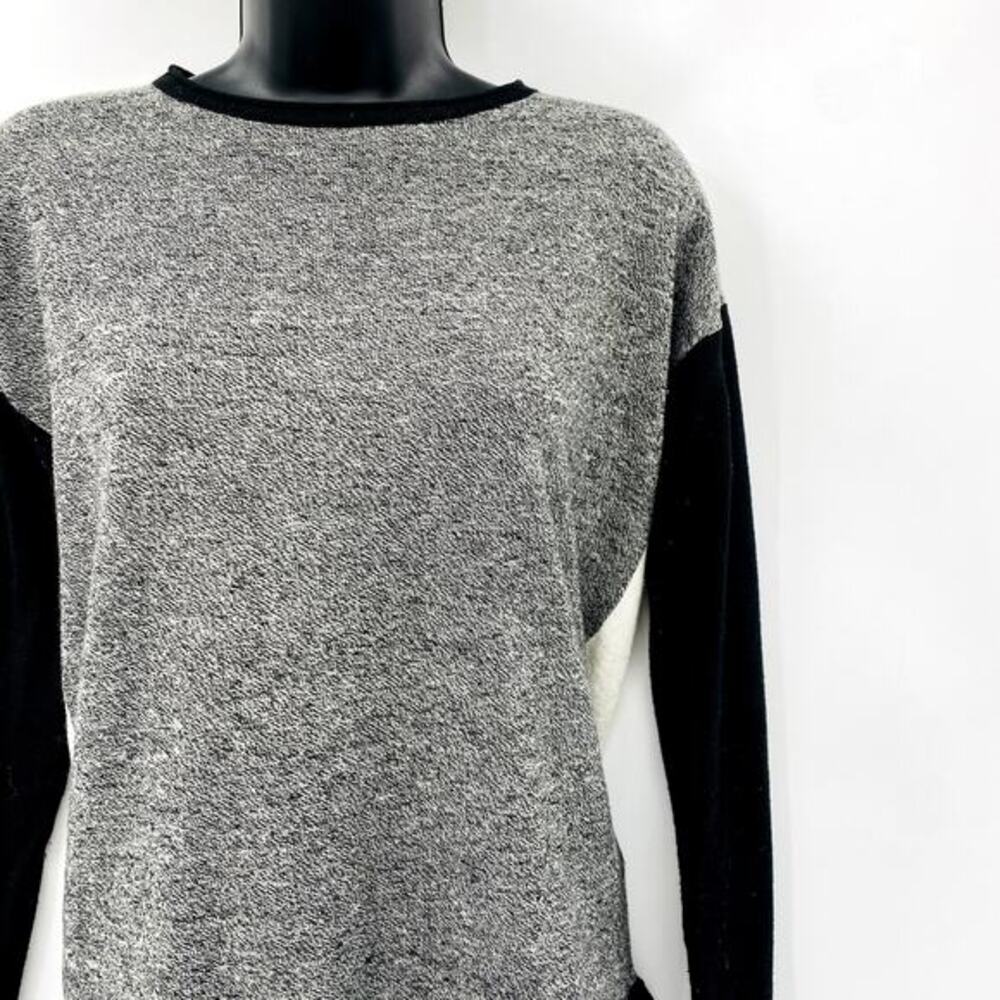 Smartwool Gray Black Colorblock Merino‎ Wool Sweater
